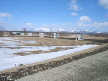 士幌大橋下部工事全景写真